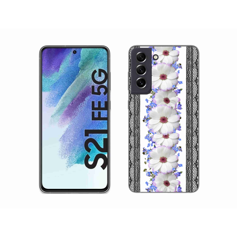 Gél borítás mmCase Samsung Galaxy S21 FE 5G - virágok 8