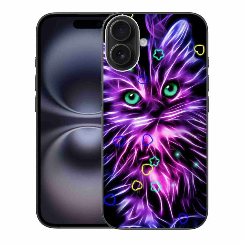 Zselés borítás mmCase iPhone 16 Plus készülékhez - absztrakt macska
