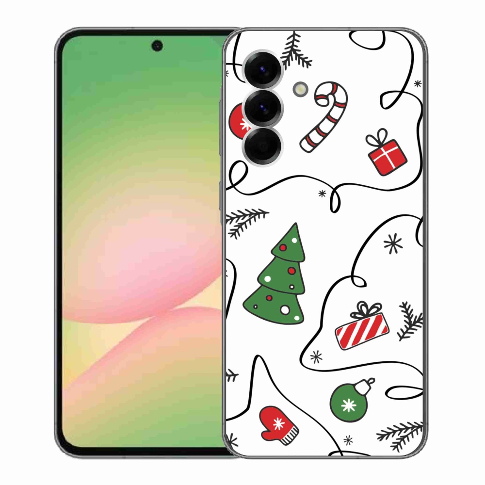 Gél borító mmCase Samsung Galaxy A56 5G - karácsonyi motívumokkal
