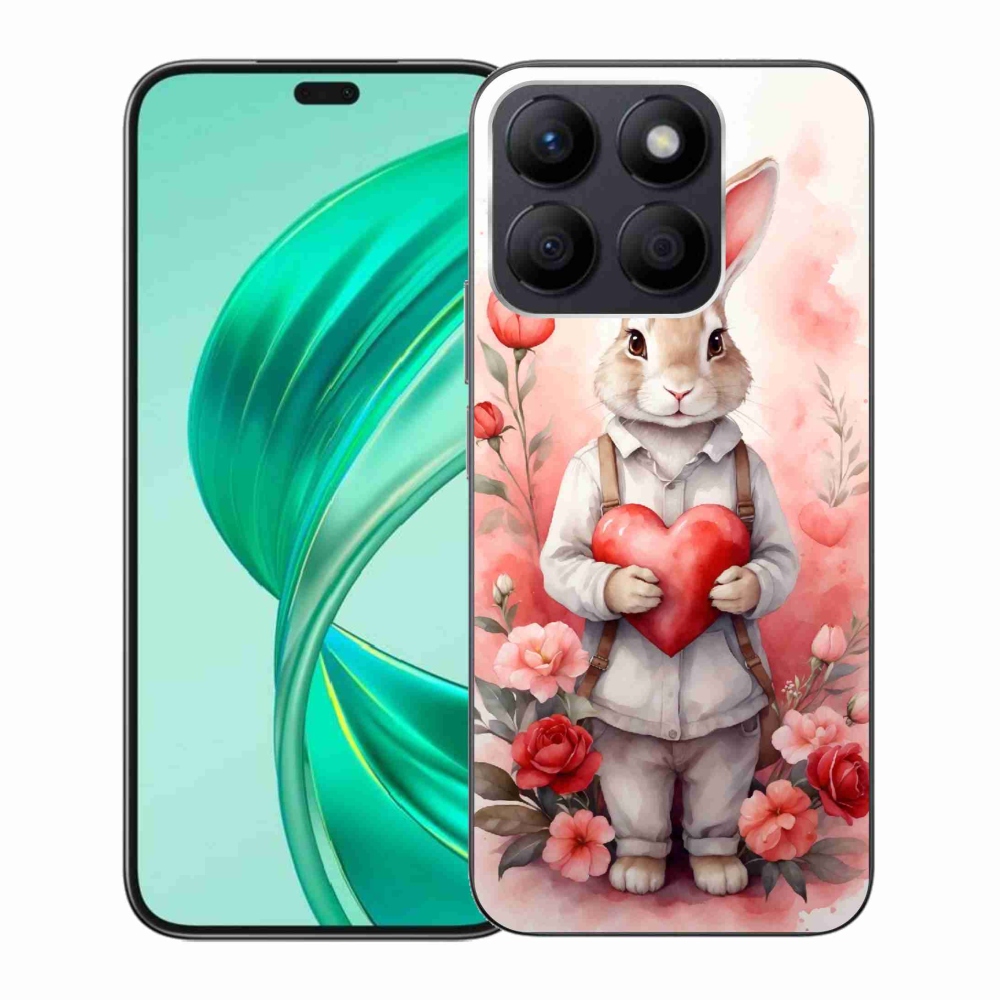 Zselés borítás mmCase a Honor X8b készülékhez - nyúl szívvel