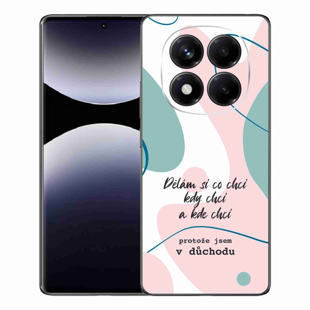 Gél borító mmCase a Xiaomi Redmi Note 14 Pro-hoz - vicces szöveg 10 fehér háttérrel