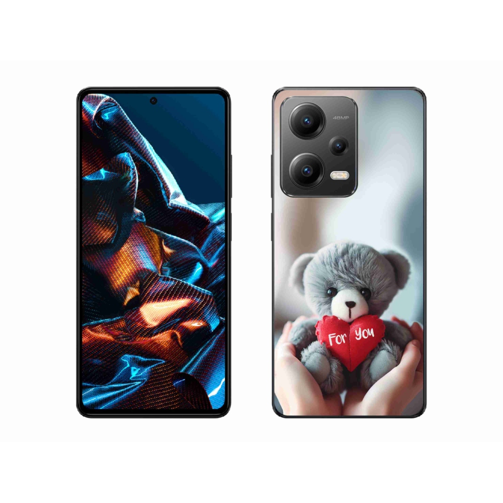 Gél borítás mmCase a Xiaomi Redmi Note 12 Pro 5G-hez - mackó a szerelmesek számára