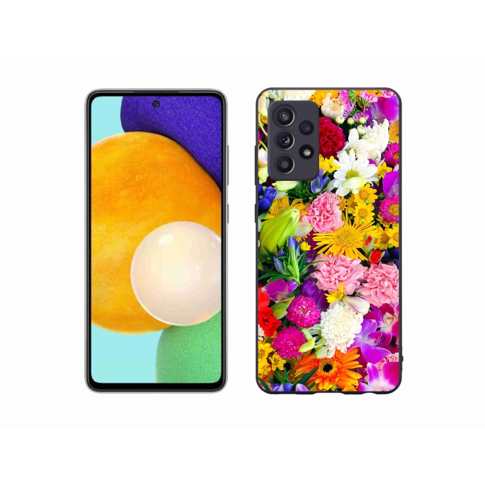 Zselés borítás mmCase Samsung Galaxy A52/A52 5G - virágok 12