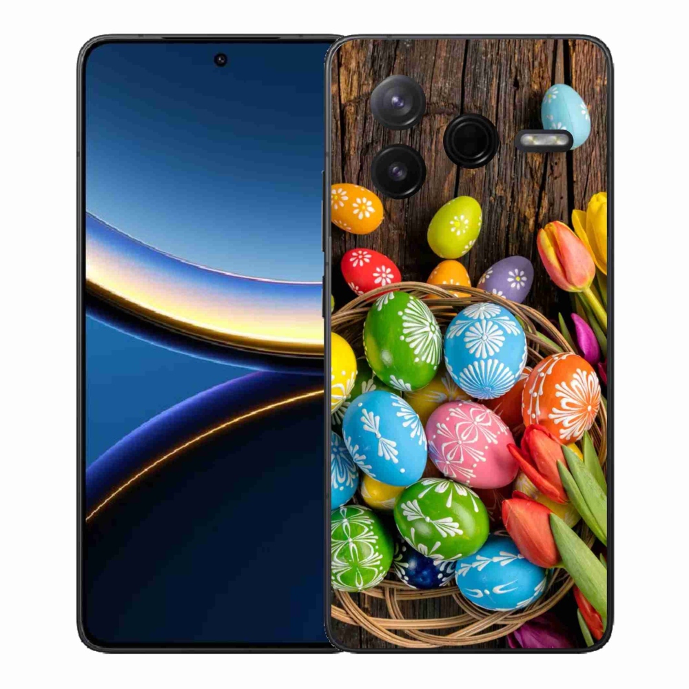 Gél borítás mmCase a Xiaomi Poco F7 Pro számára - Húsvéti tojások