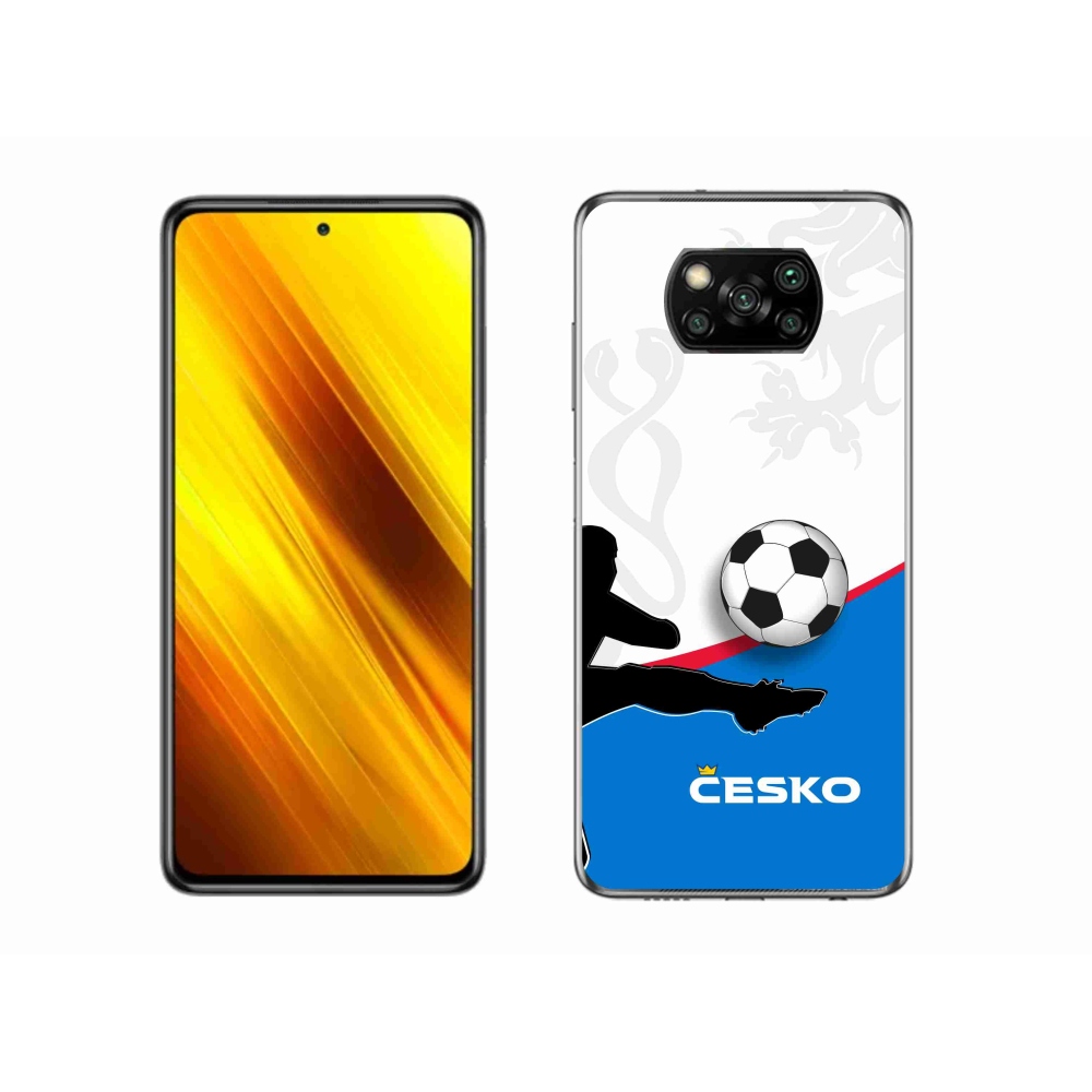 Gél borítás mmCase a Xiaomi Poco X3 Pro - futball Csehország 3