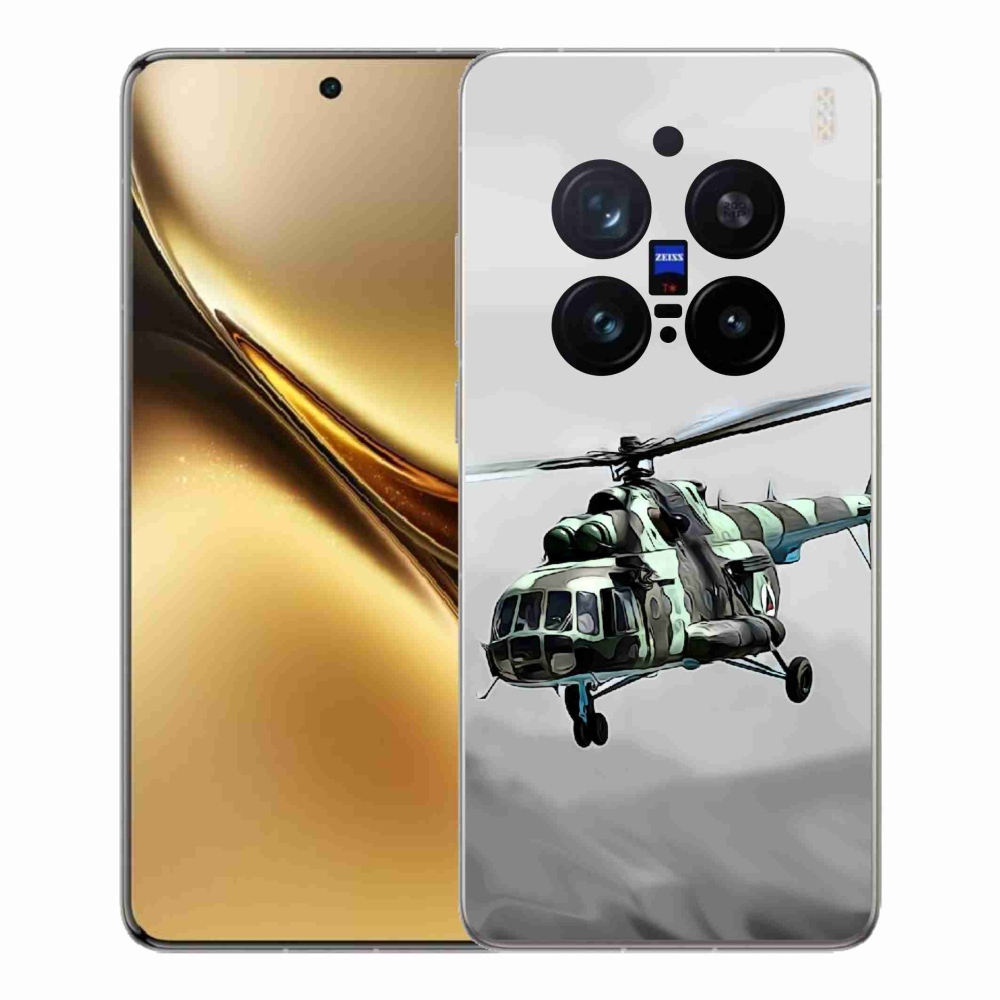 Zselés borítás mmCase a Vivo X200 Pro 5G-hez - katonai helikopterhez
