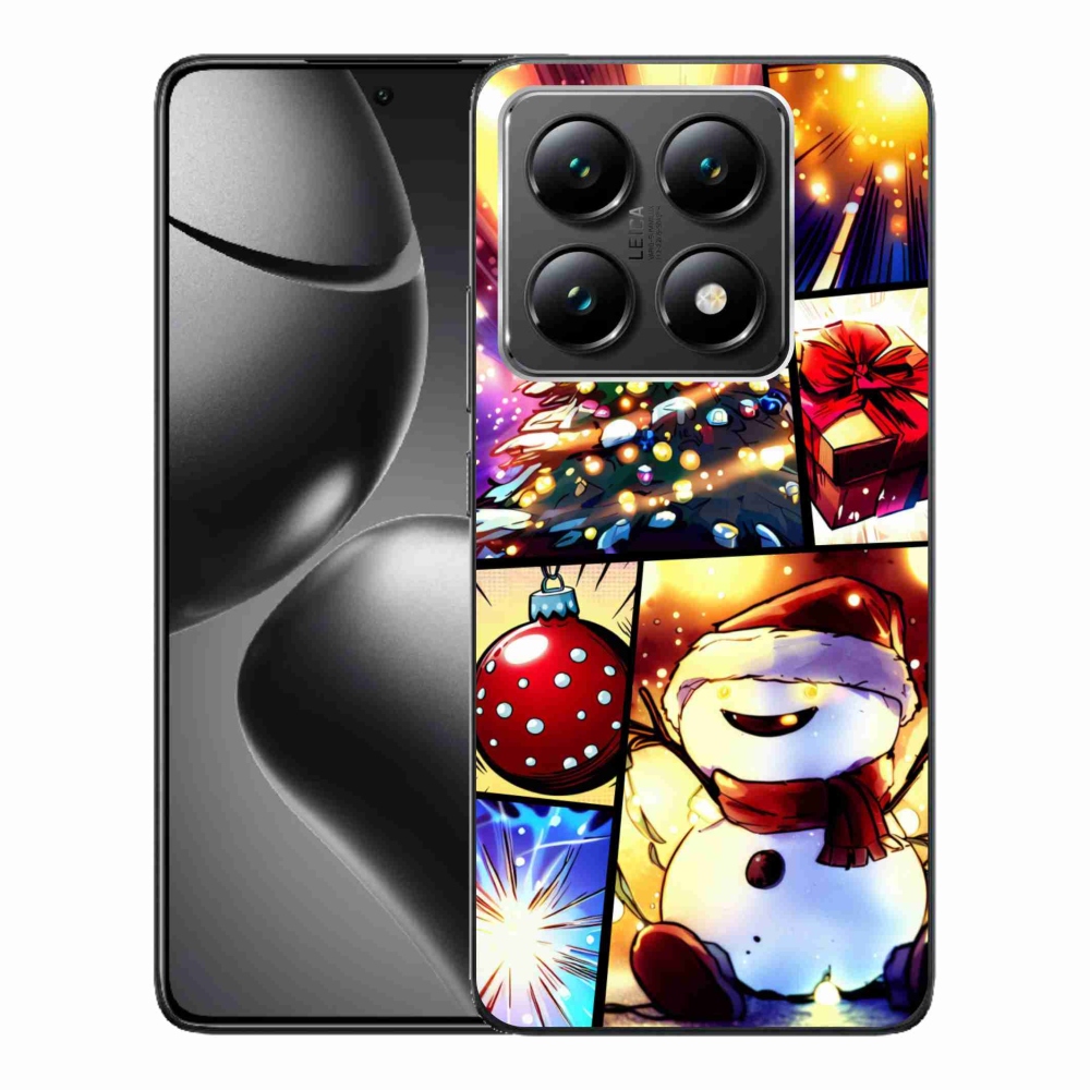 Gél borító mmCase a Xiaomi 14T számára - karácsonyi motívumok 1