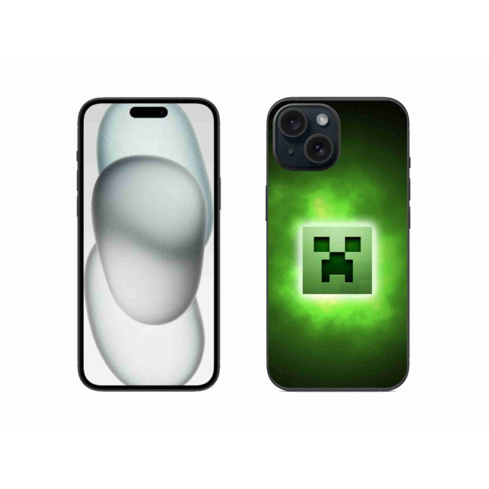 Zselés borítás mmCase iPhone 15 készülékhez - minecraft
