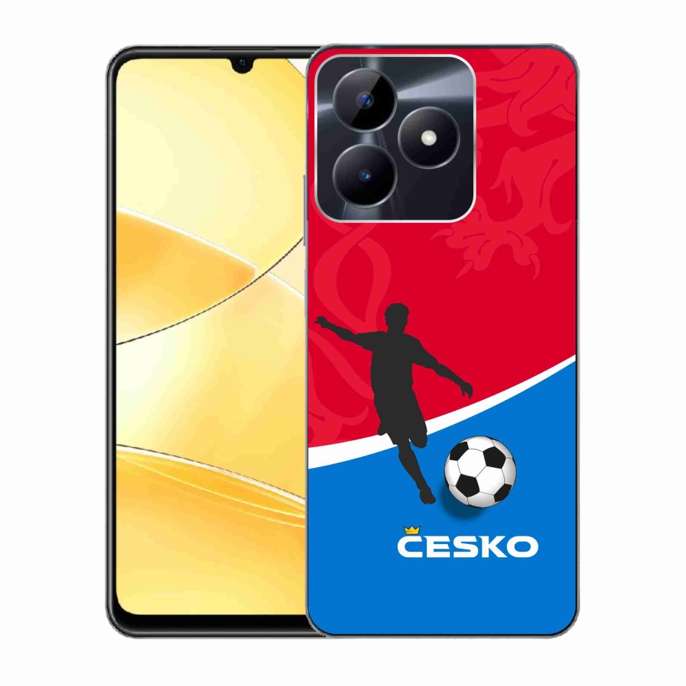 Gél borítás mmCase a Realme C51/C53 készülékhez - futball Csehország