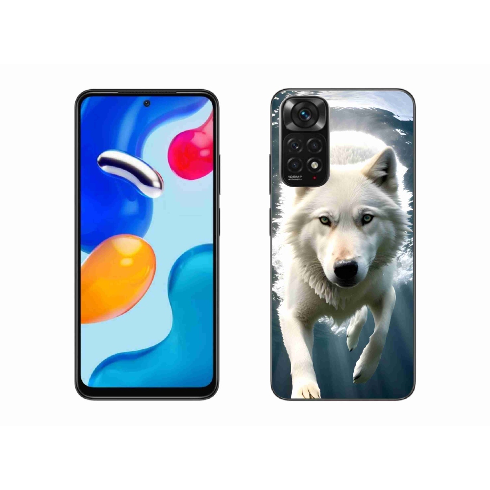 Gél borítás mmCase a Xiaomi Redmi Note 11S 4G-hez - fehér farkas
