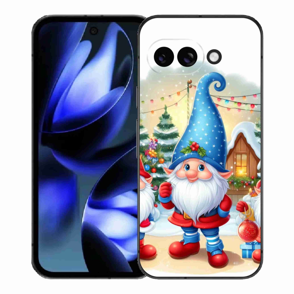 Gél borítás mmCase a Google Pixel 9a számára - Karácsonyi manók