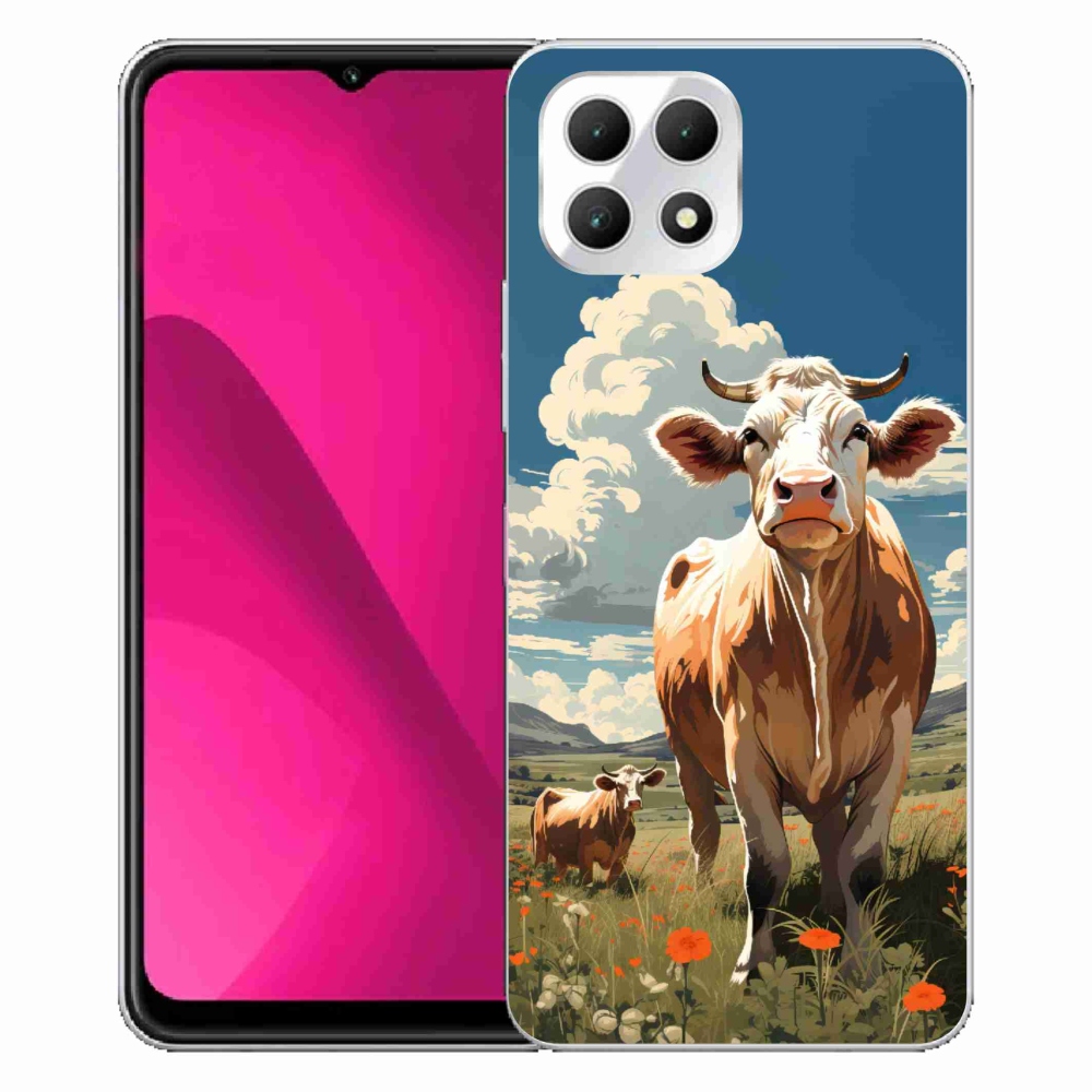 Zselés borítás mmCase a T-Mobile T Phone 2 készülékhez - tehenek a réten