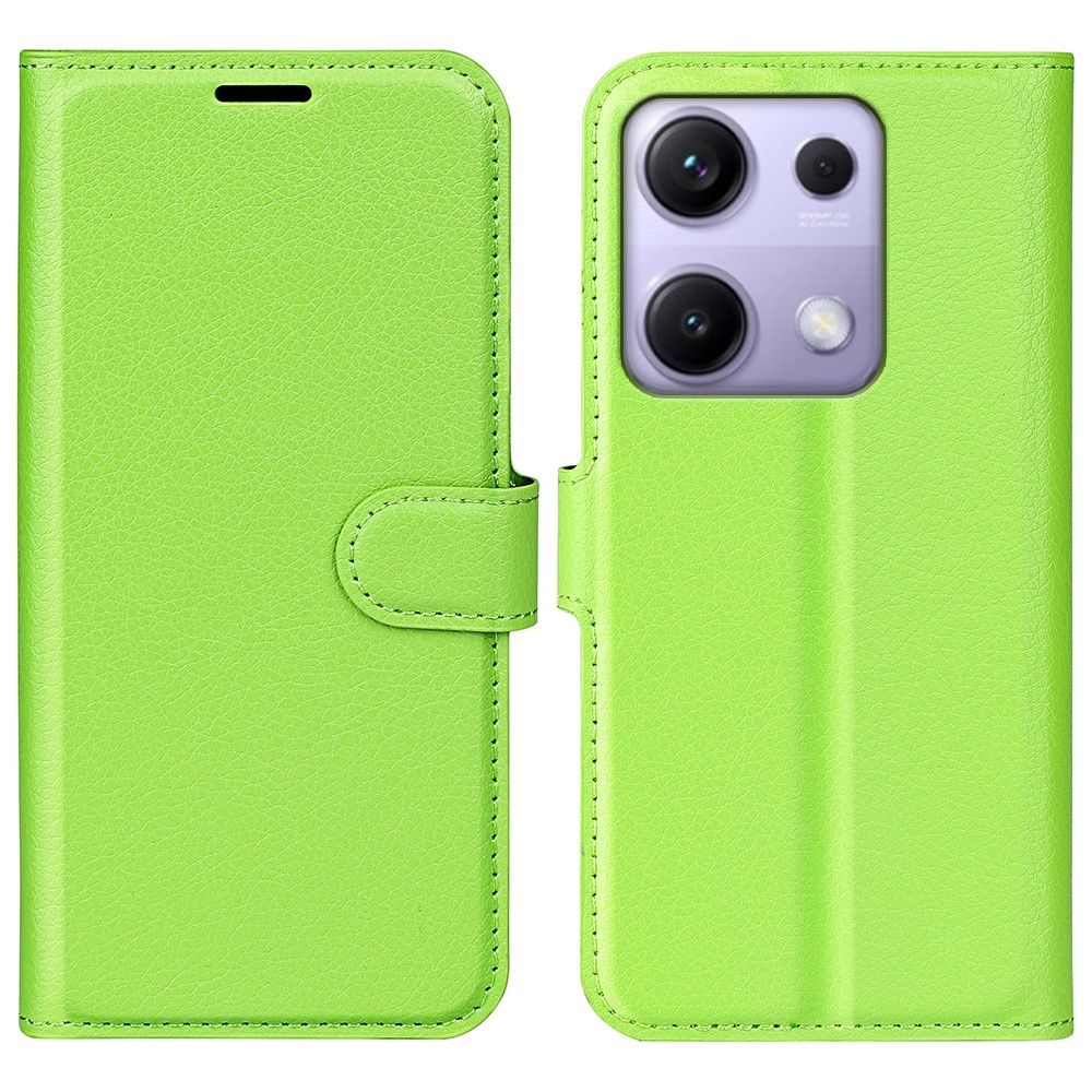 Litchi könyv tok Xiaomi Redmi Note 14S-hez - zöld
