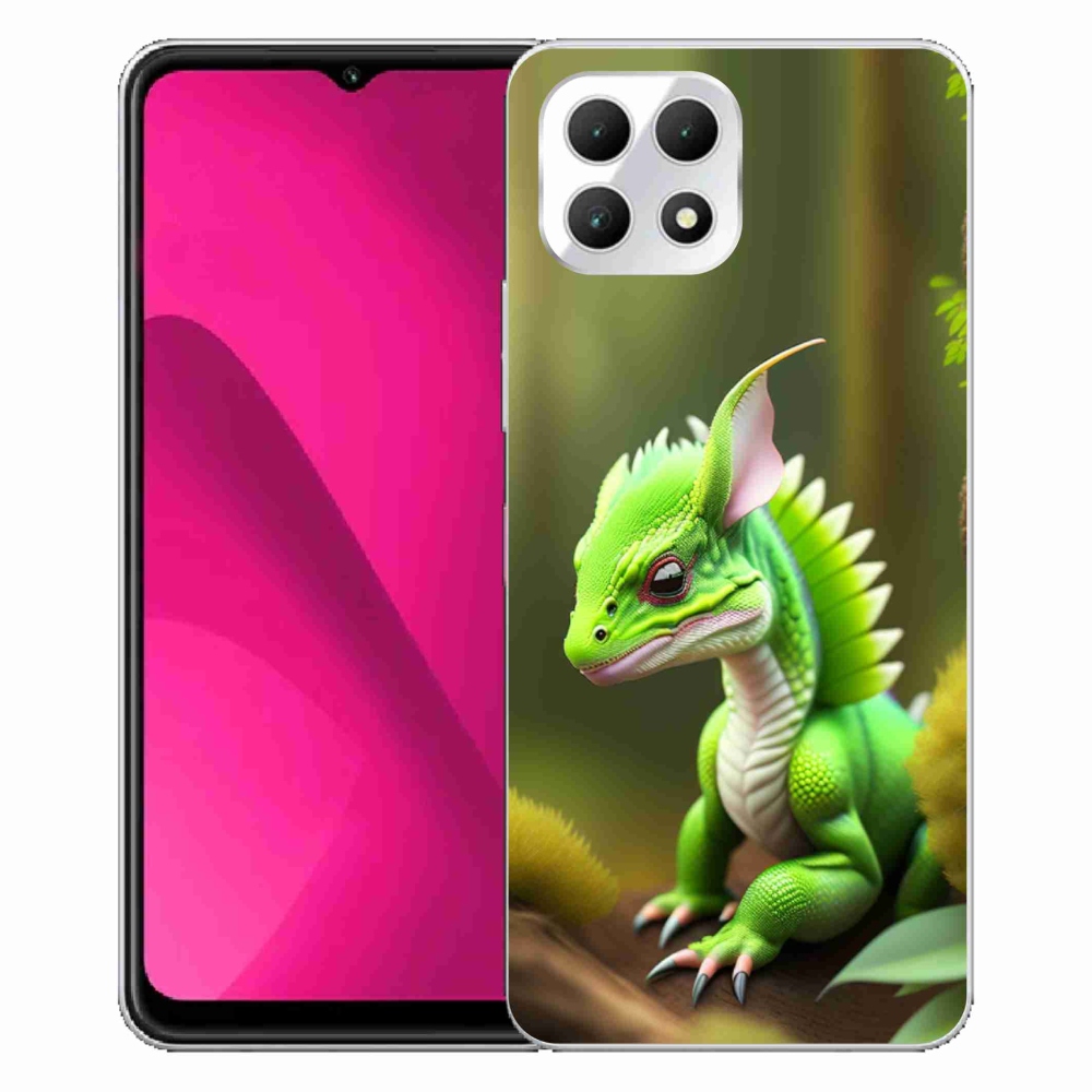 Zselés borítás mmCase a T-Mobile T Phone 2 készülékhez - zöld sárkány