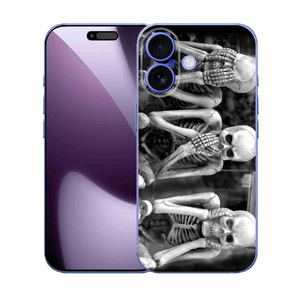 Zselés borítás mmCase iPhone 17 készülékhez - csontvázak