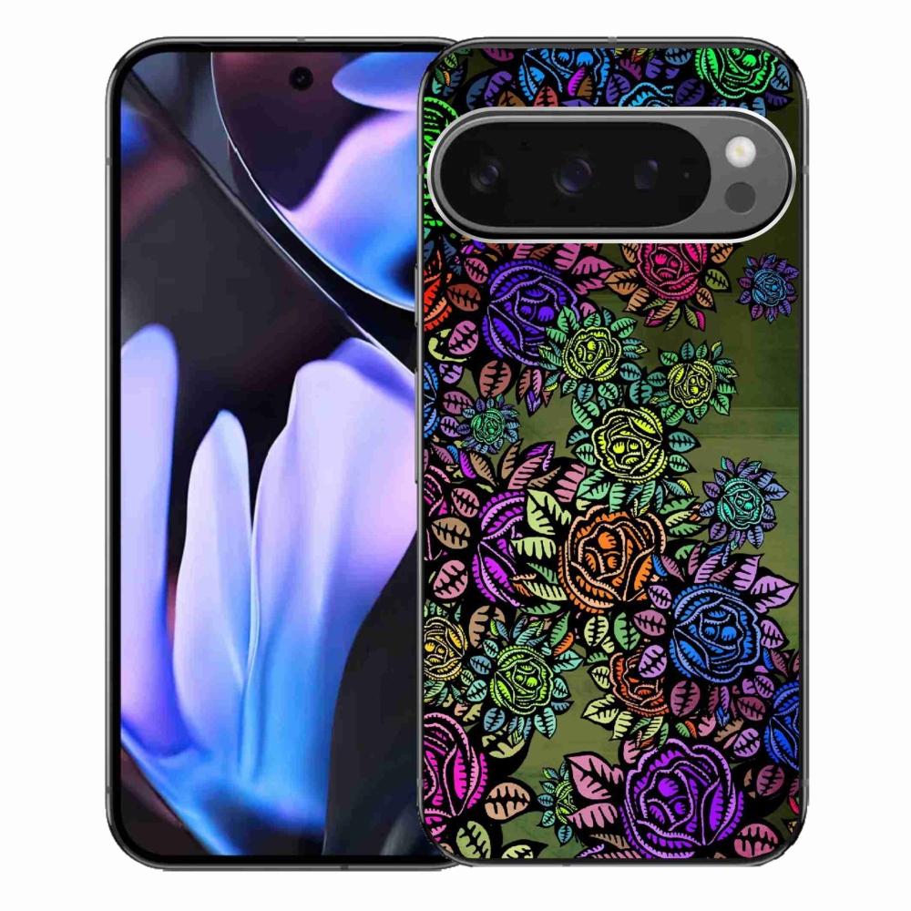 Gél borítás mmCase a Google Pixel 9 Pro XL számára - virágok 6