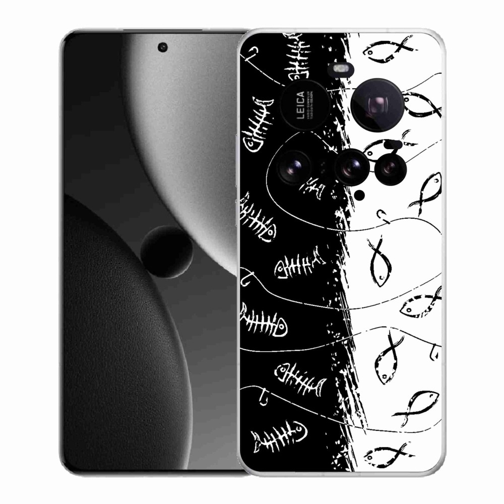 Gél borító mmCase a Xiaomi 15 Ultra - csontvázak és halak számára