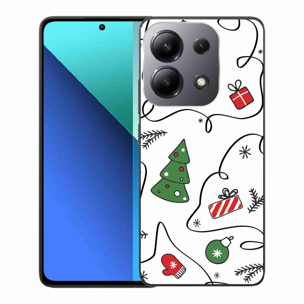 Gél borító mmCase a Xiaomi Redmi Note 13-hoz - karácsonyi motívumok
