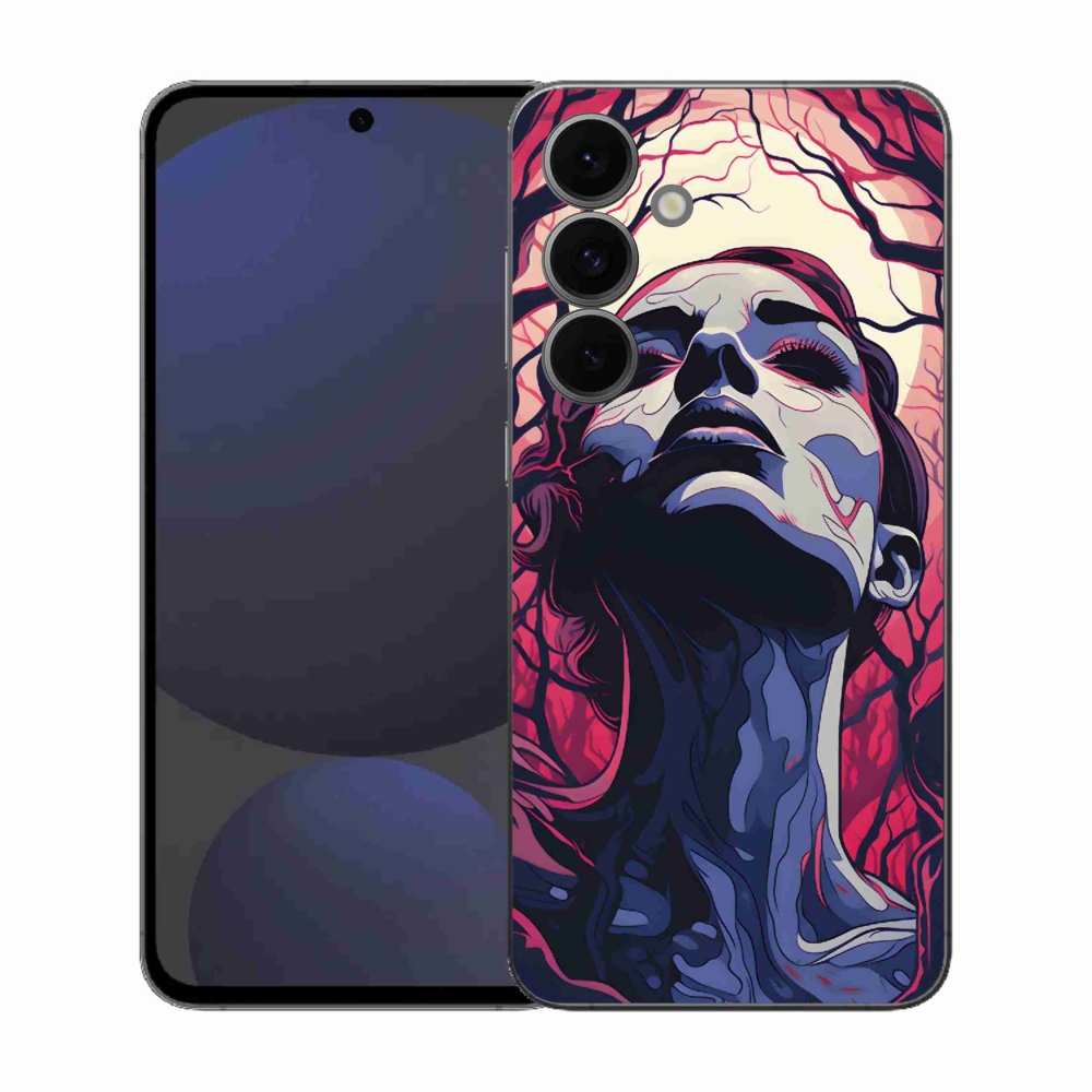 Gél borítás mmCase Samsung Galaxy S25 FE - absztrakt arc