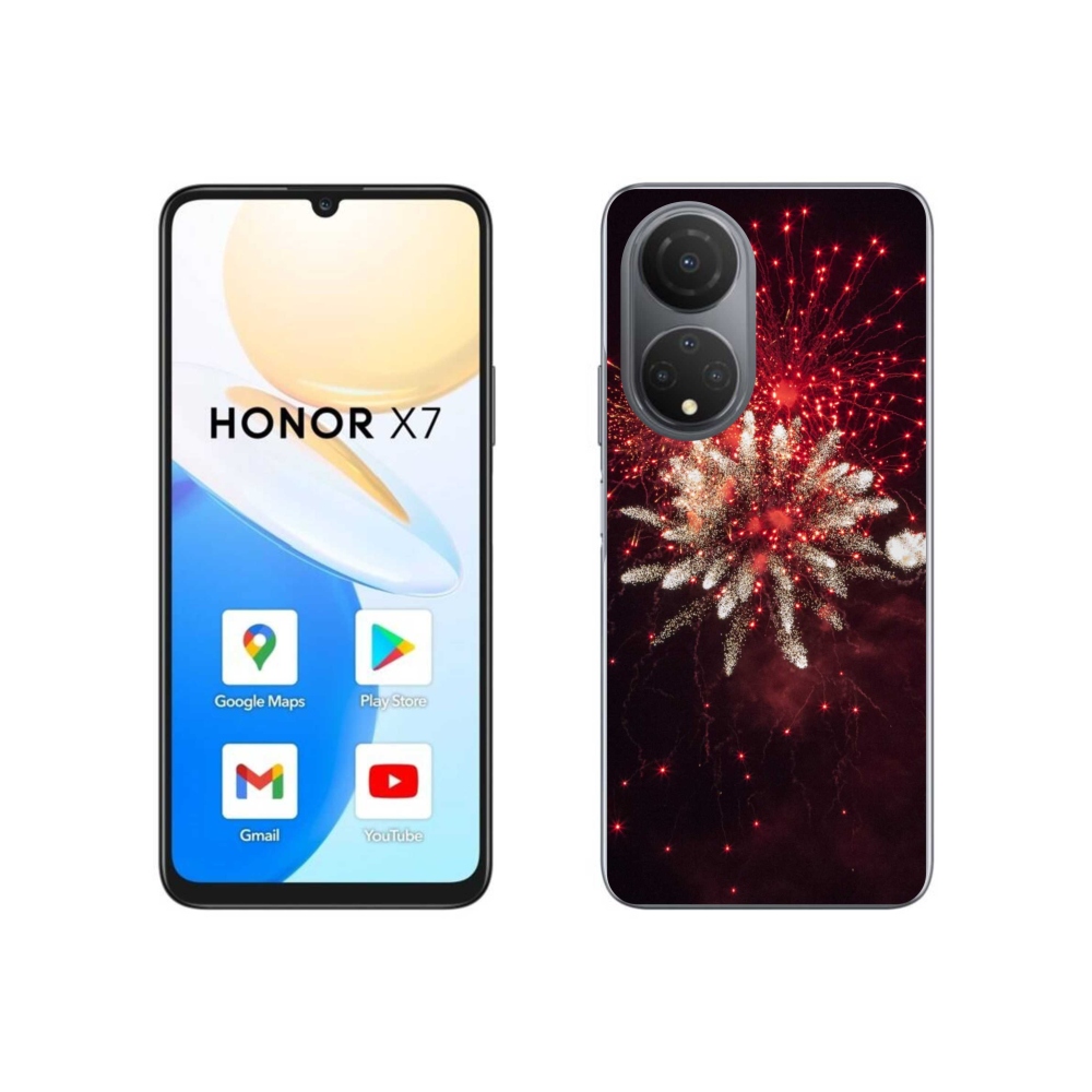 Gél borítás mmCase a Honor X7-hez - tűzijátékok
