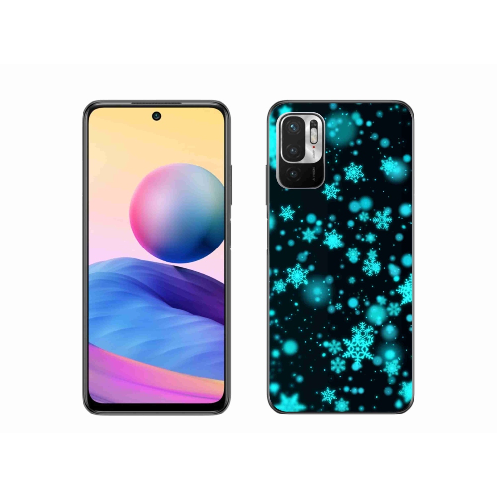 Gél borítás mmCase a Xiaomi Redmi Note 10 5G-hez - hópelyhek 1