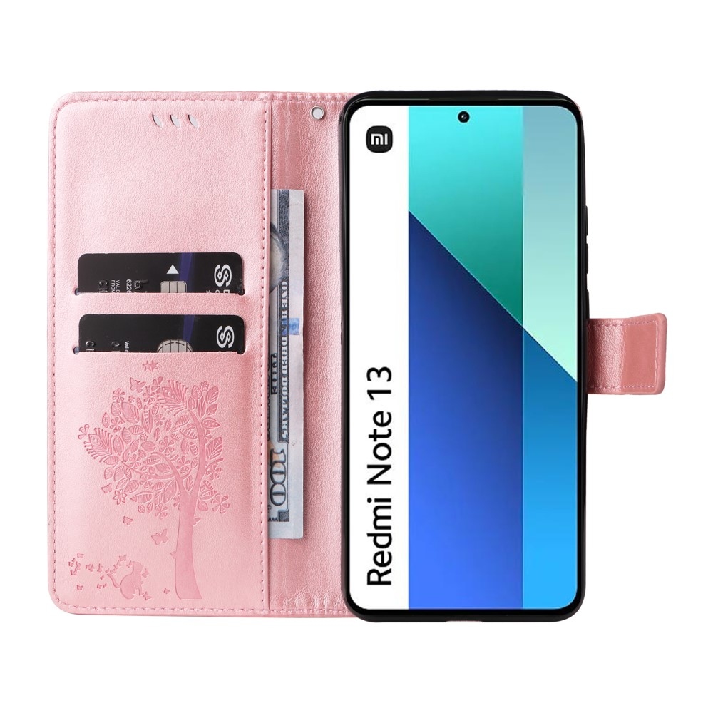 Fák könyve tok Xiaomi Redmi Note 13-hoz - rózsaarany