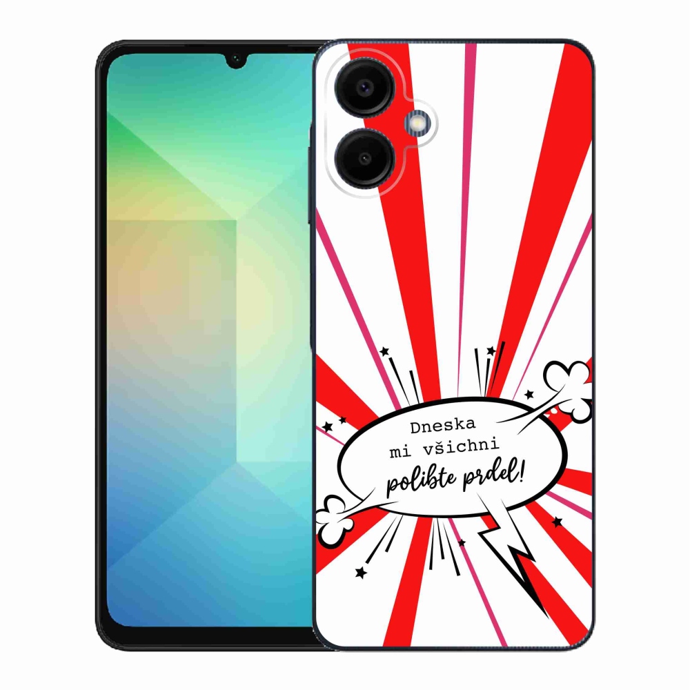 Gél borító mmCase Samsung Galaxy A06 4G - vicces szöveg 15 fehér háttér