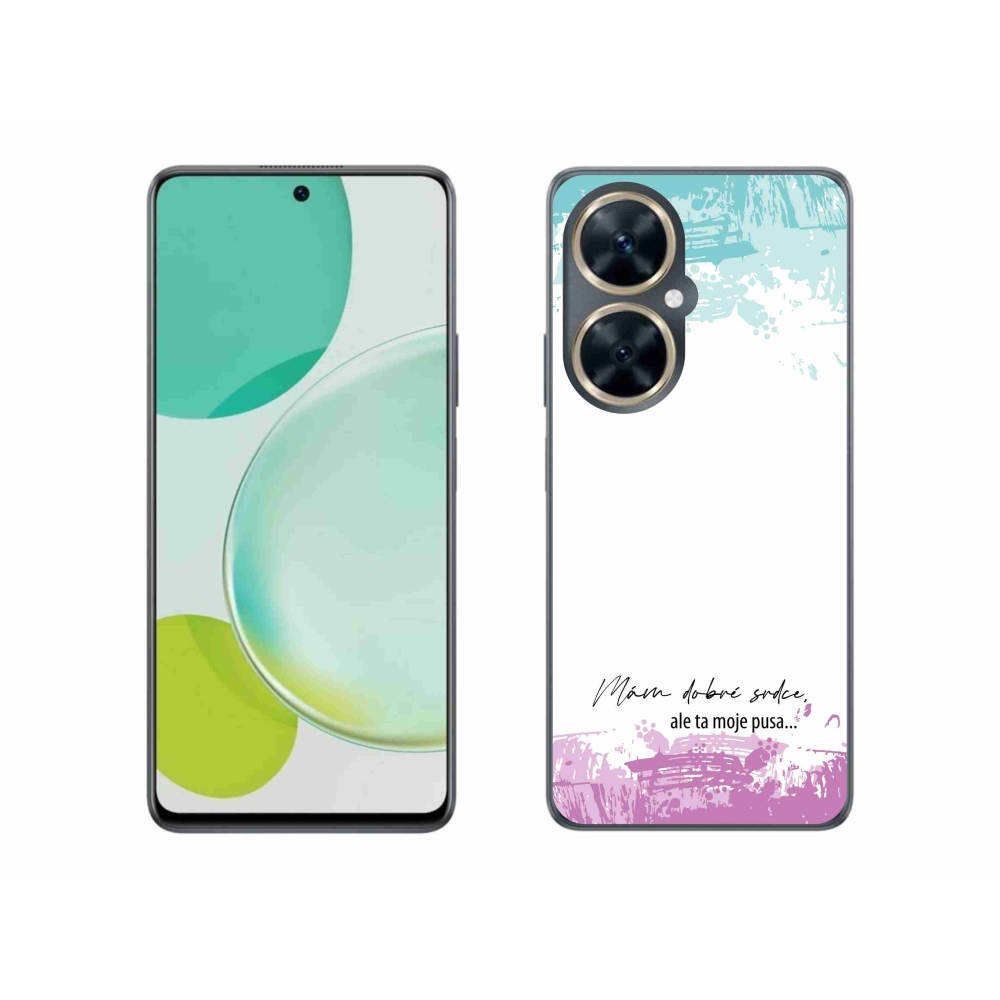 Gél borító mmCase a Huawei Nova 11i készülékhez - vicces szöveg 3 fehér háttérrel