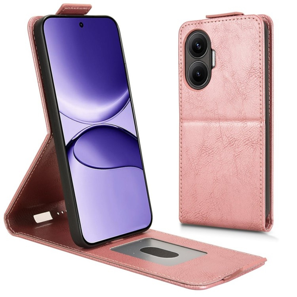 Vert flip tok a Xiaomi Poco F7 5G készülékhez - rózsaarany