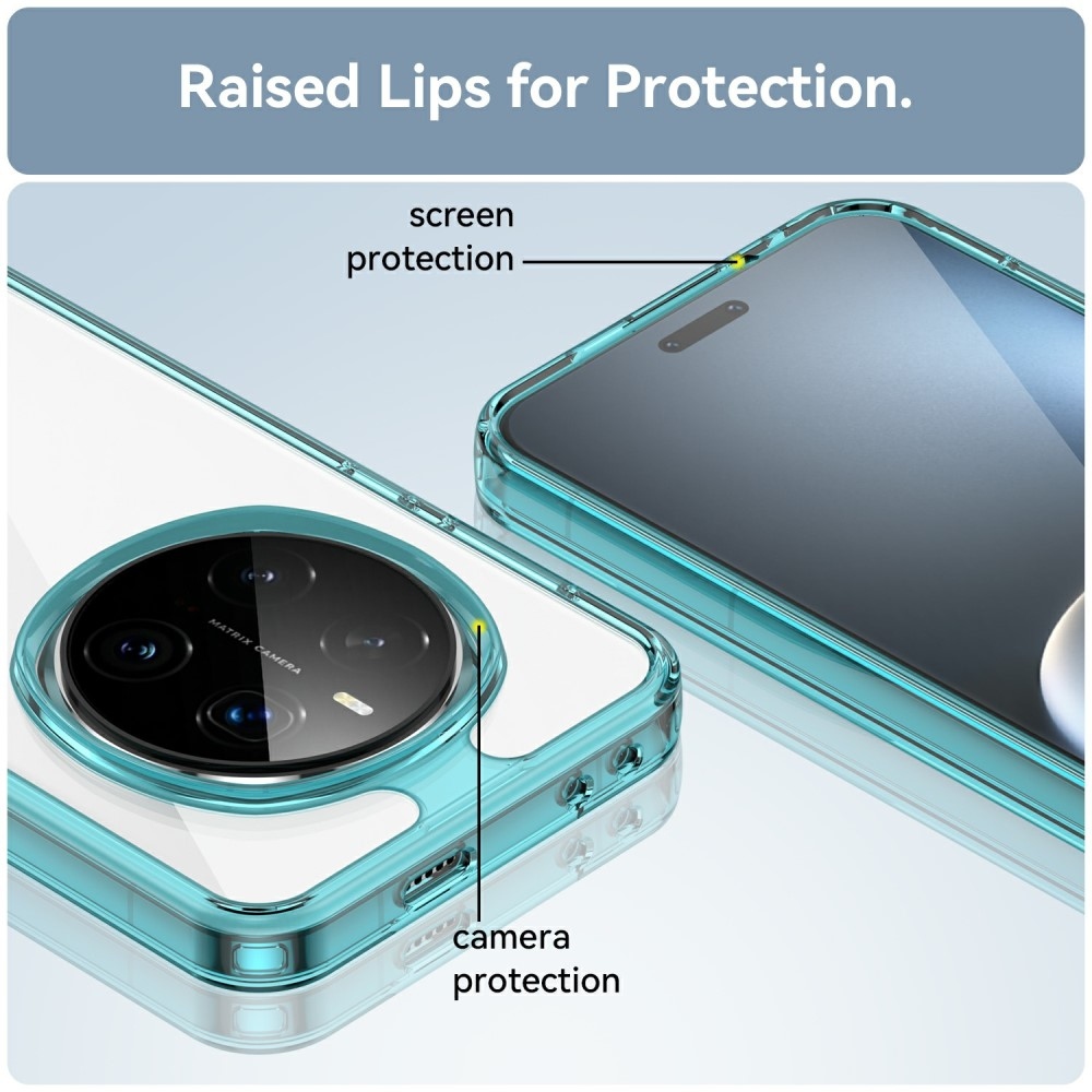 Gél tok fix hátlappal a Honor Magic 7 Pro 5G készülékhez - világoskék színben