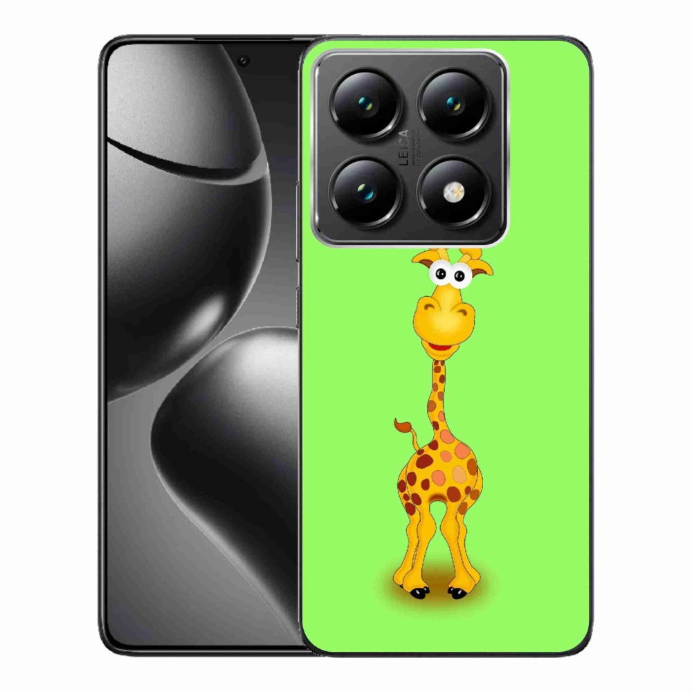 Gél borítás mmCase a Xiaomi 14T Pro számára - rajzfilm zsiráf