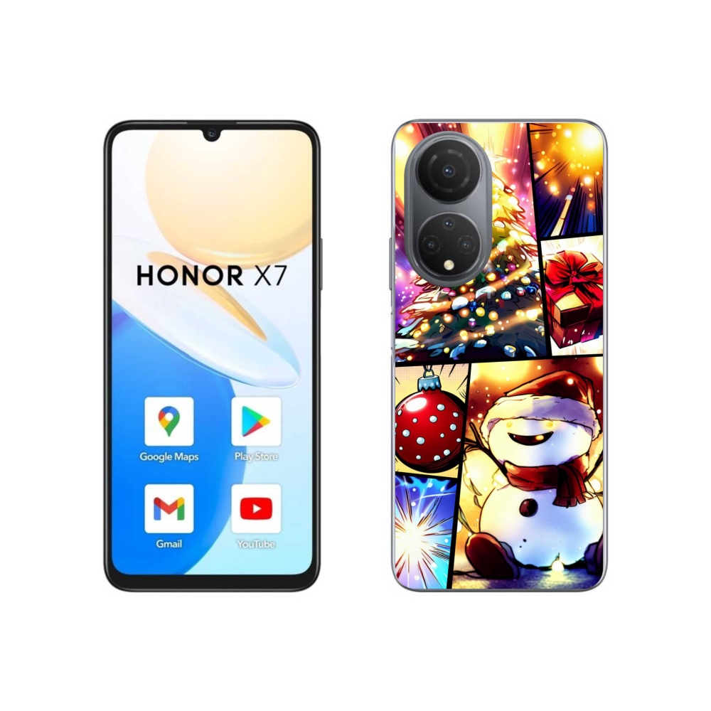 Gél borító mmCase a Honor X7 készülékhez - karácsonyi motívumok 1