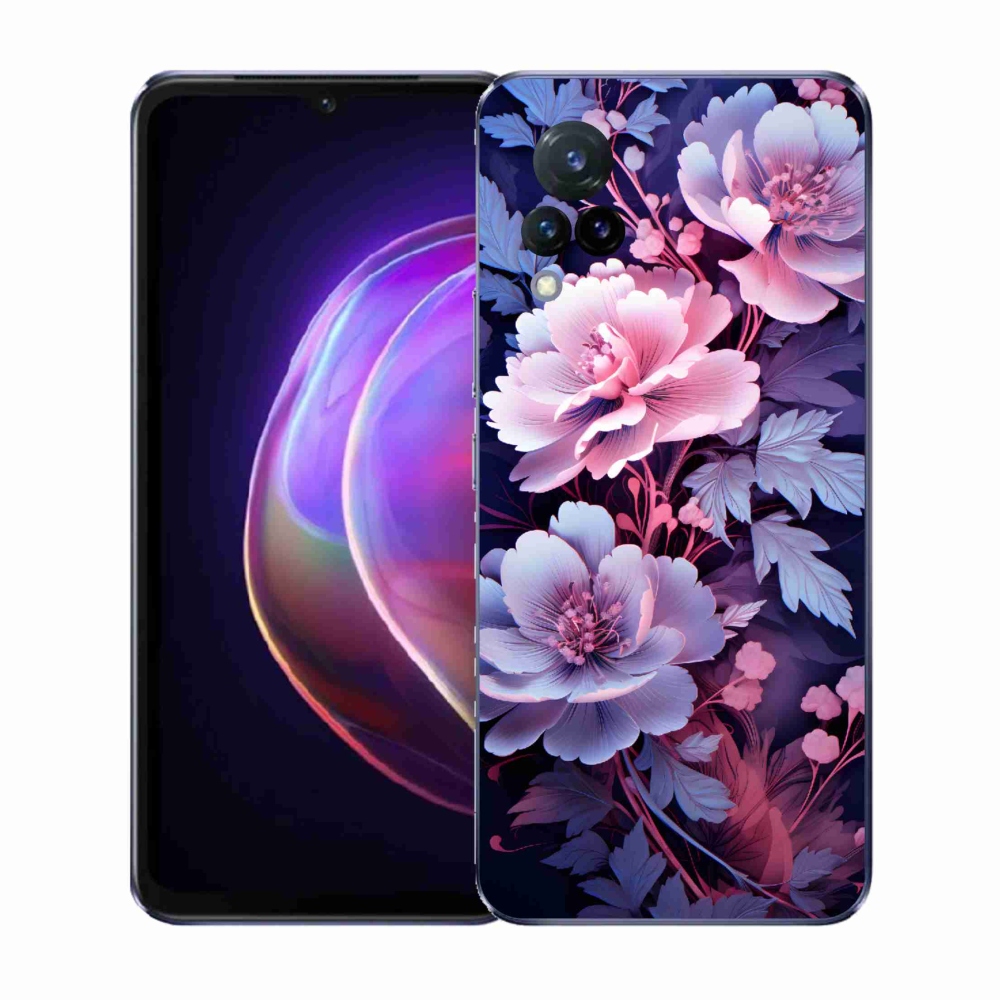 Gél borító mmCase a Vivo V21 4G/5G készülékhez - virágok 11