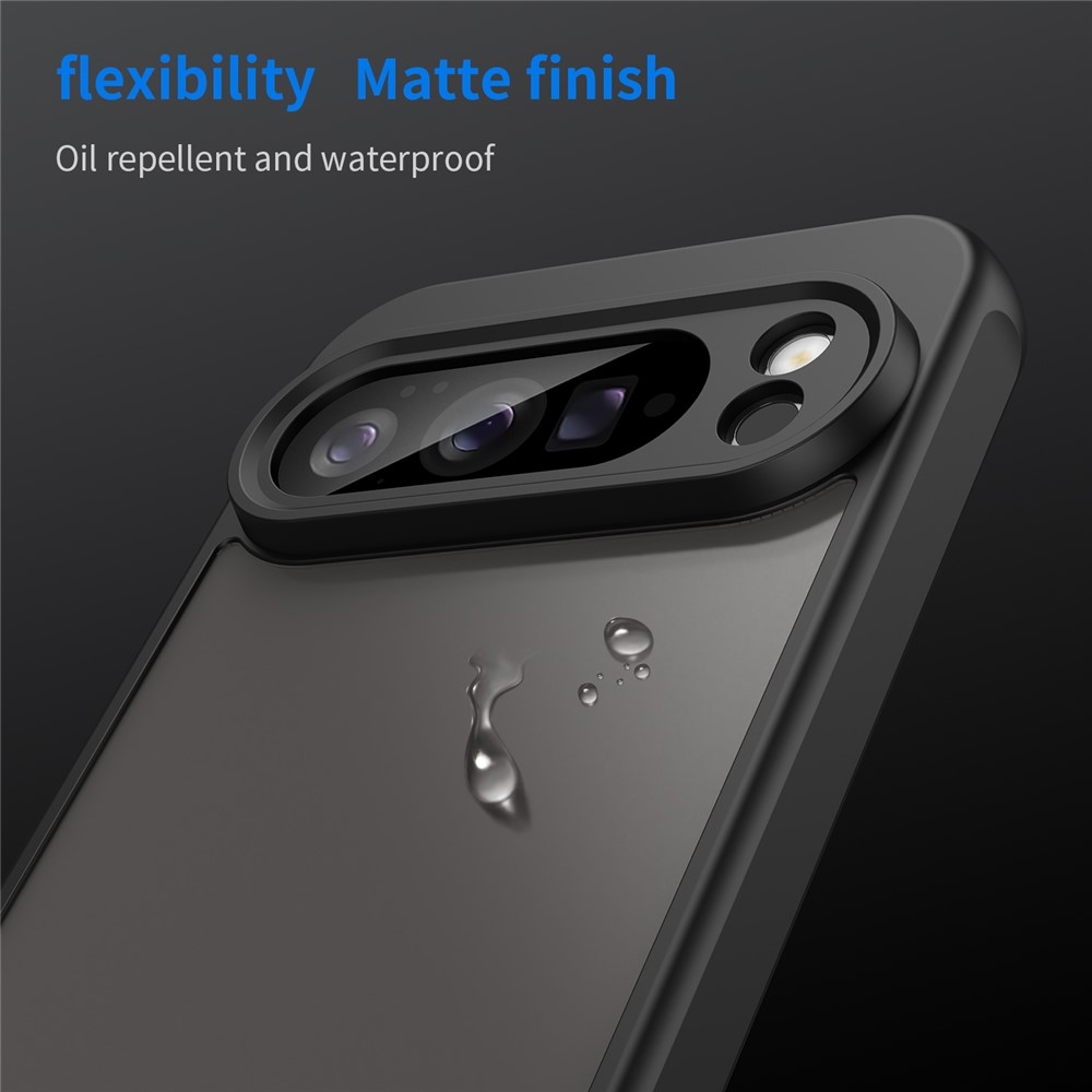 Zselés tok kemény hátlappal a Google Pixel 10 Pro XL számára - fekete