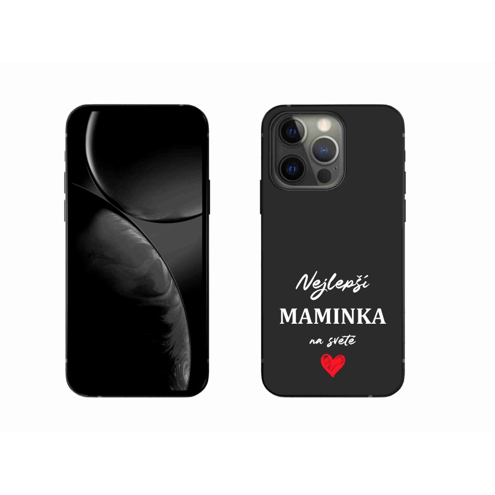 Gél borítás mmCase iPhone 13 Pro 6.1 készülékhez - Best Mom 1 fekete háttér