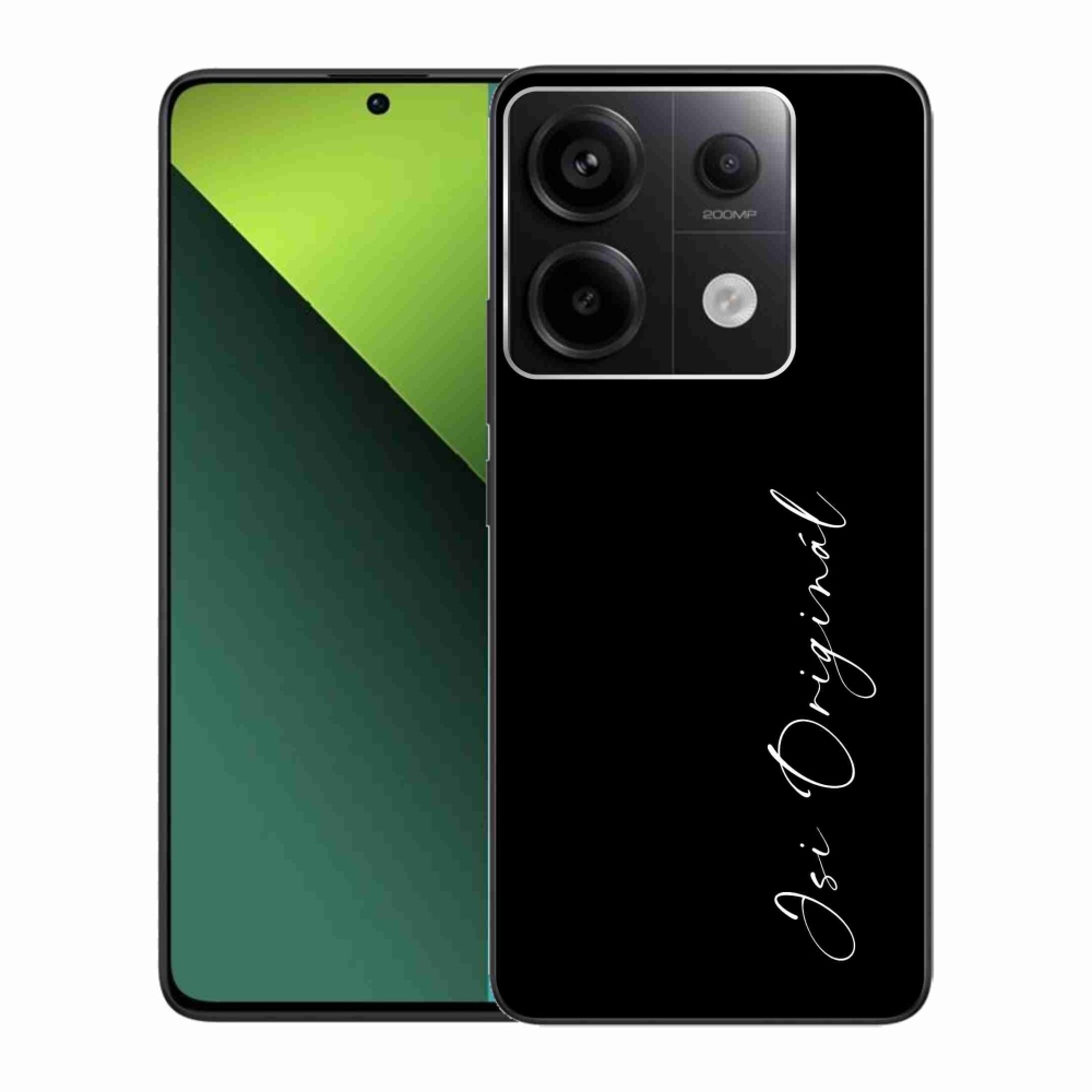 Gél borító mmCase a Xiaomi Redmi Note 13 Pro 5G/Poco X6 5G - te vagy az eredeti fekete háttérrel