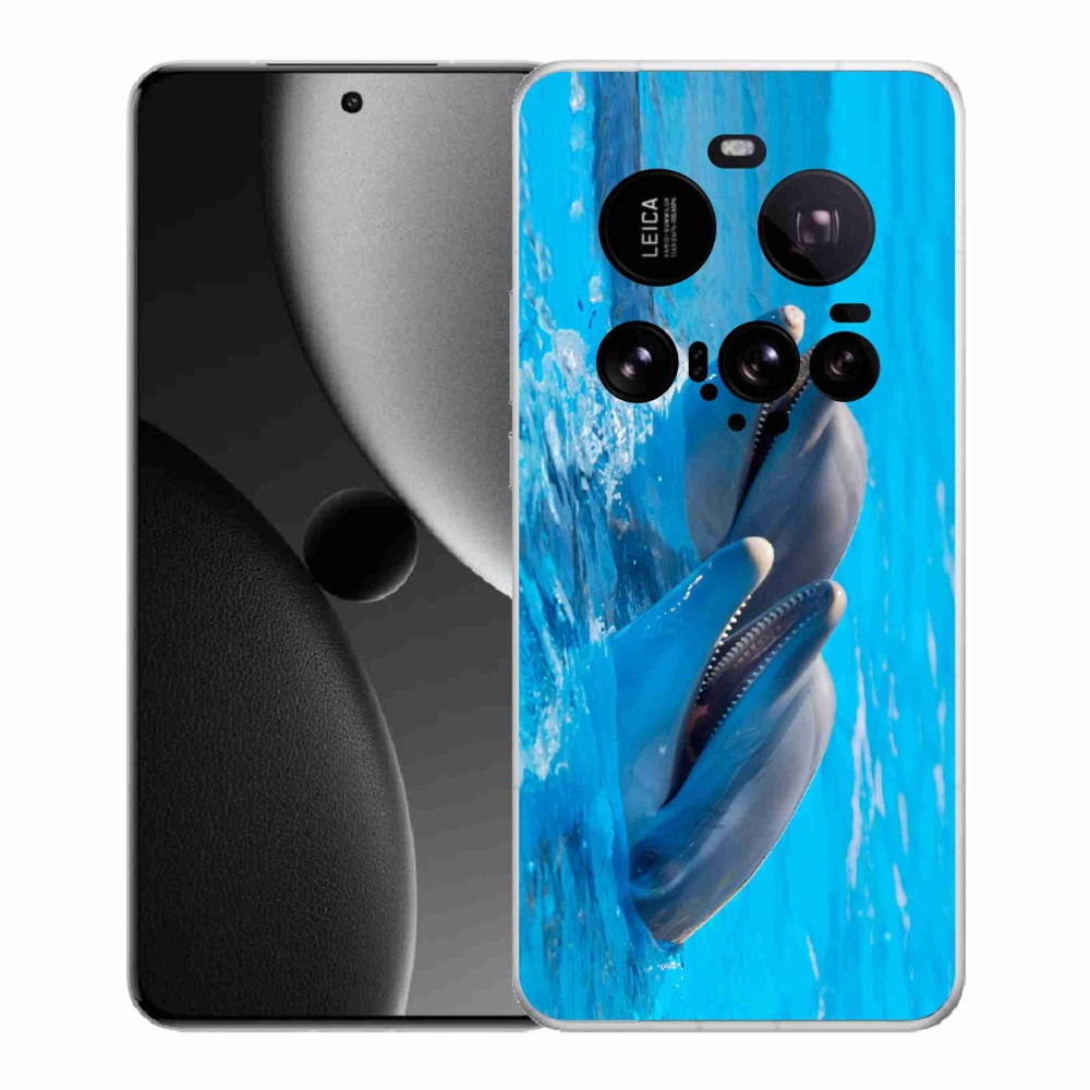 Gél borítás mmCase a Xiaomi 15 Ultra - delfinek számára
