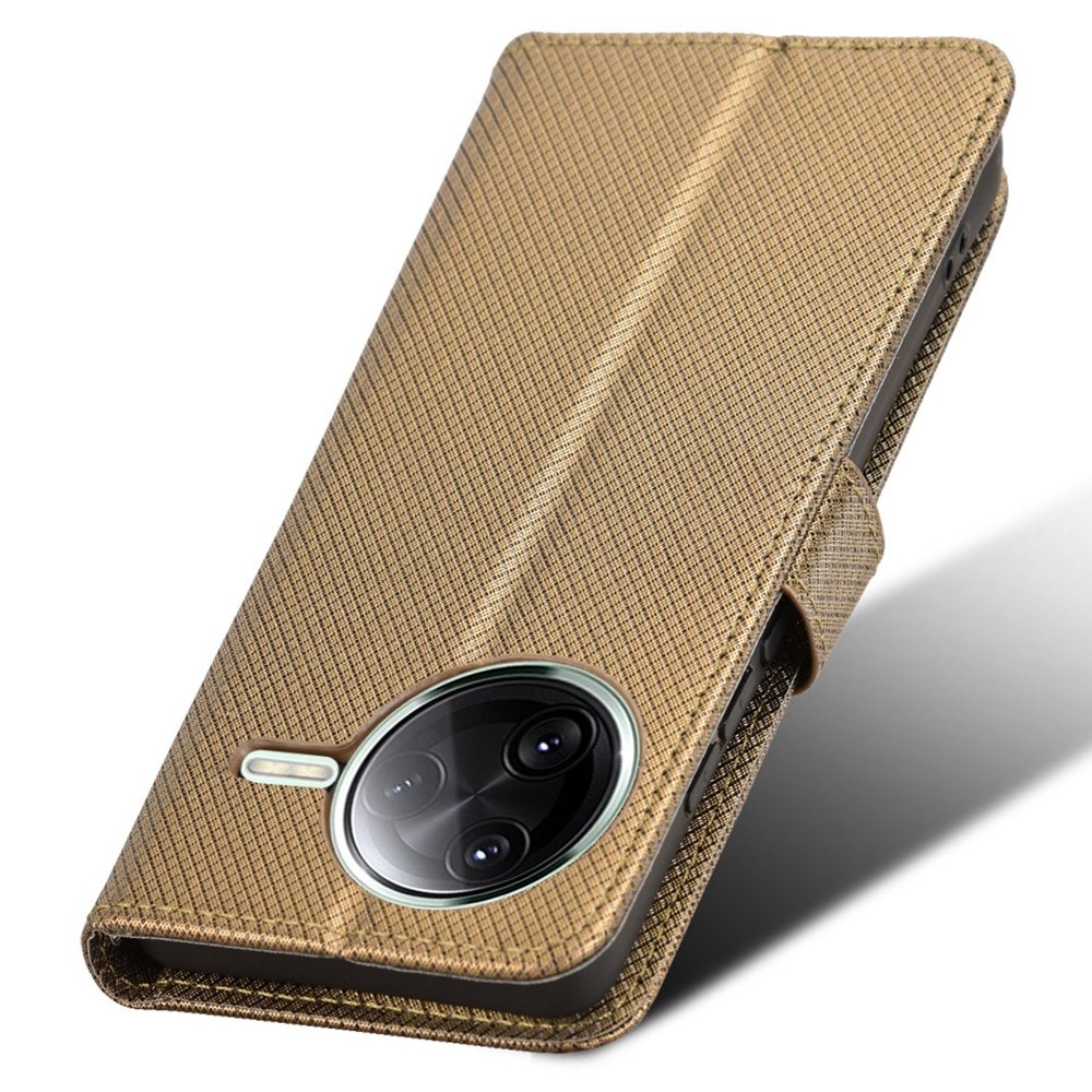 Gyémánt könyv tok a Xiaomi Poco F7 Pro 5G/Poco F7 Ultra 5G készülékhez - barna