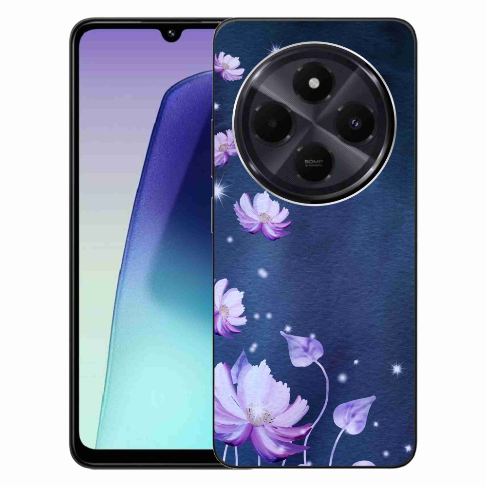 Gél tok mmCase a Xiaomi Redmi 14C/Poco C75 számára - hulló virágok