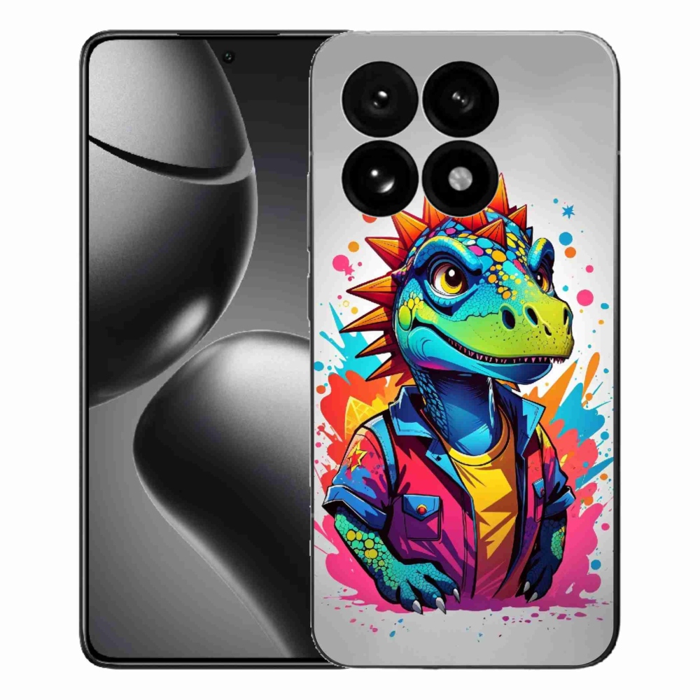 Gél borítás mmCase a Xiaomi 15T-hez - színes dinoszaurusz