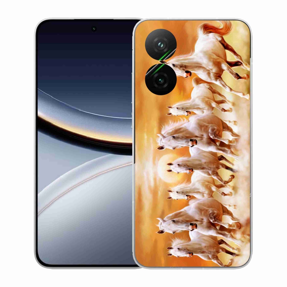 Gél borítás mmCase a Xiaomi Poco F7 5G számára - lovak 2