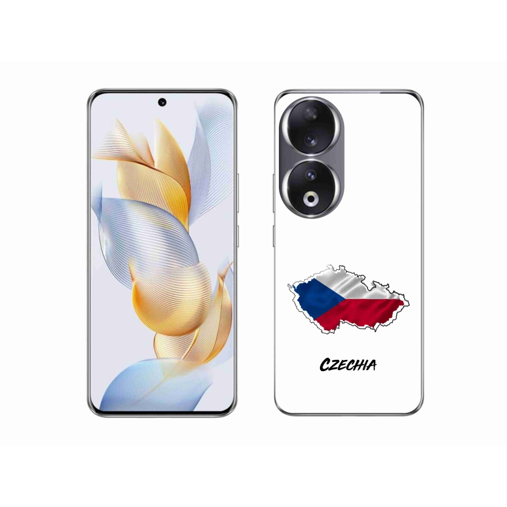 Zselés borító mmCase a Honor 90-hez - Csehország fehér háttér