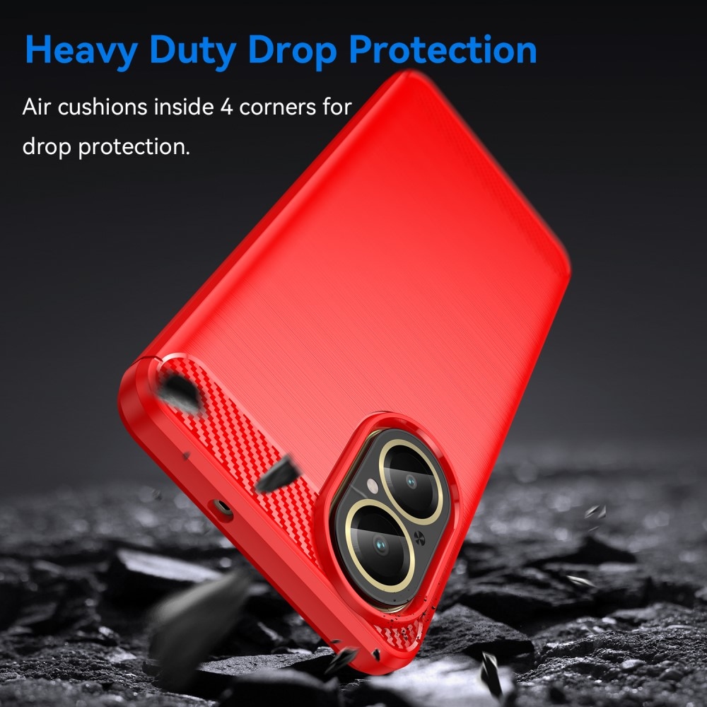 Szénálló zselés tok mobil Realme C67 mobilhoz - piros