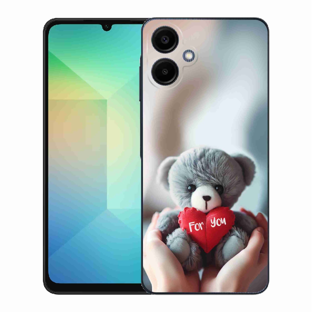 Gél borítás mmCase Samsung Galaxy A06 4G - mackó a szerelmesek számára