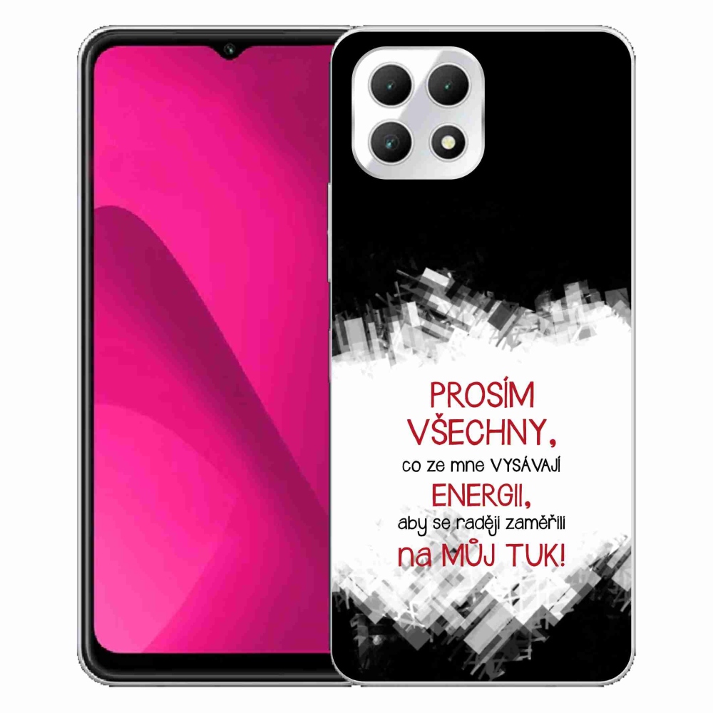 Gél borító mmCase a T-Mobile T Phone 2 készülékhez - vicces szöveg 1 piros
