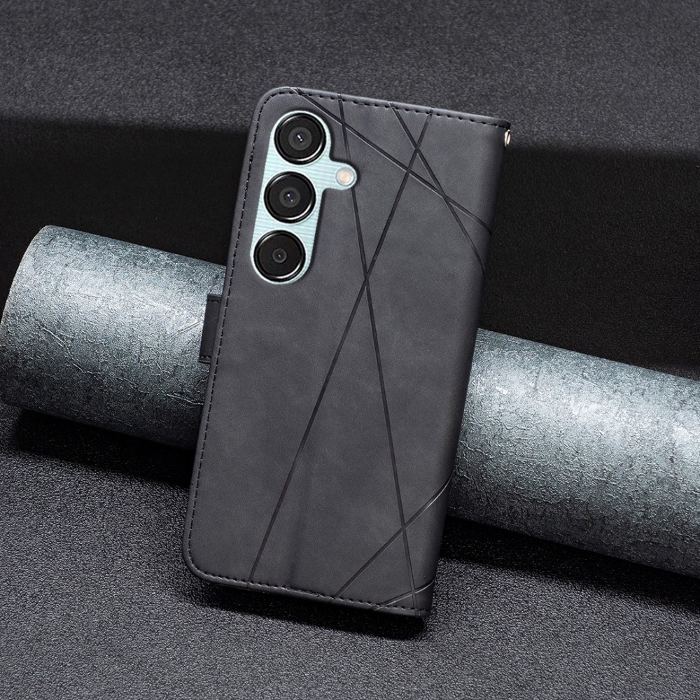 BINFEN könyvtáska Samsung Galaxy M15 5G - fekete