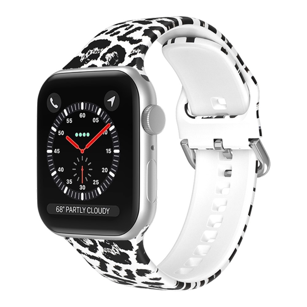 Nyomtatott szilikon szíj Apple Watch Ultra/Ultra 2 49mm/SE/SE 2022/2023 44mm/9/8/7 45mm/6/5/4 44mm/3/2/1 42 mm - M minta