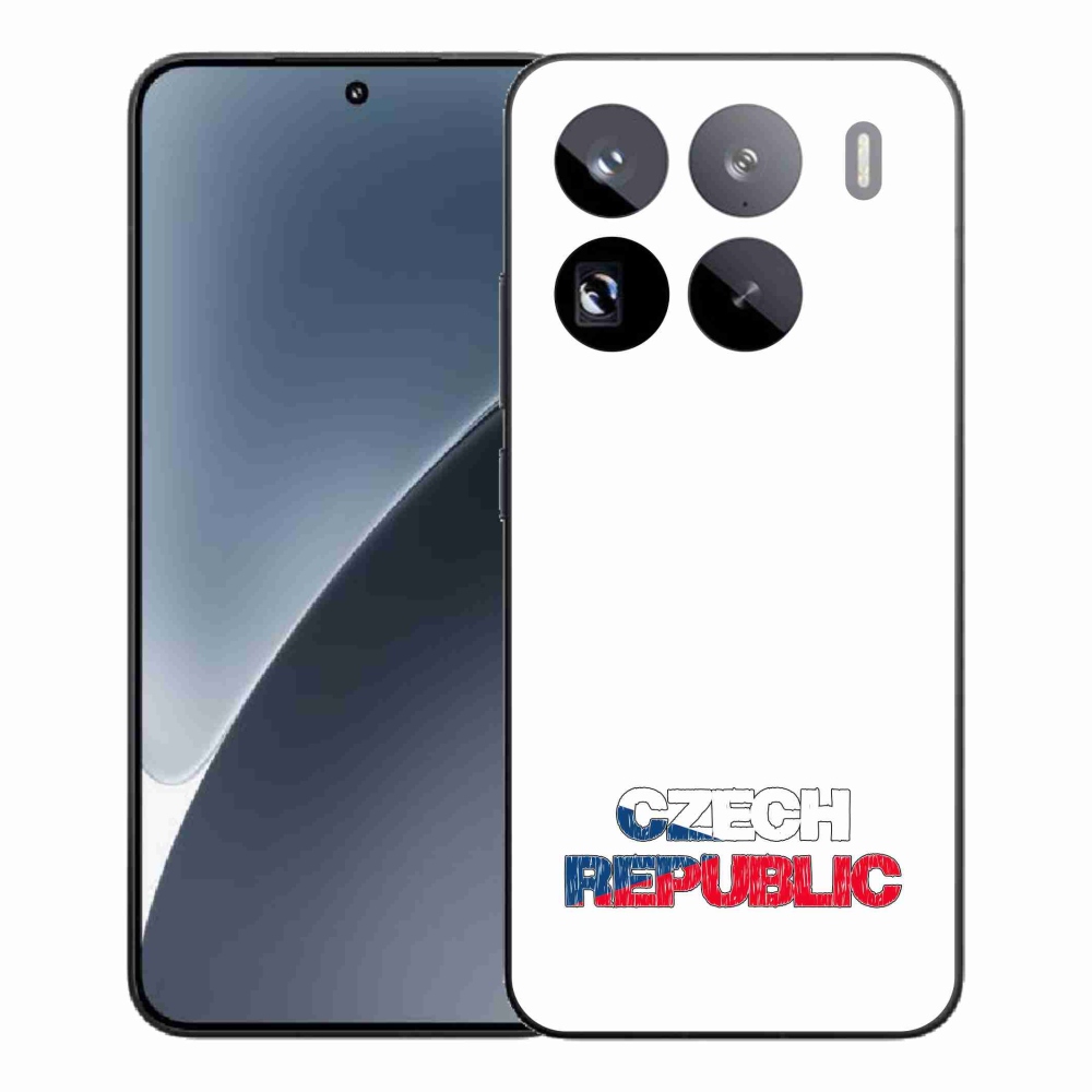 Gél borítás mmCase a Xiaomi 15 Pro - Csehország fehér háttérrel