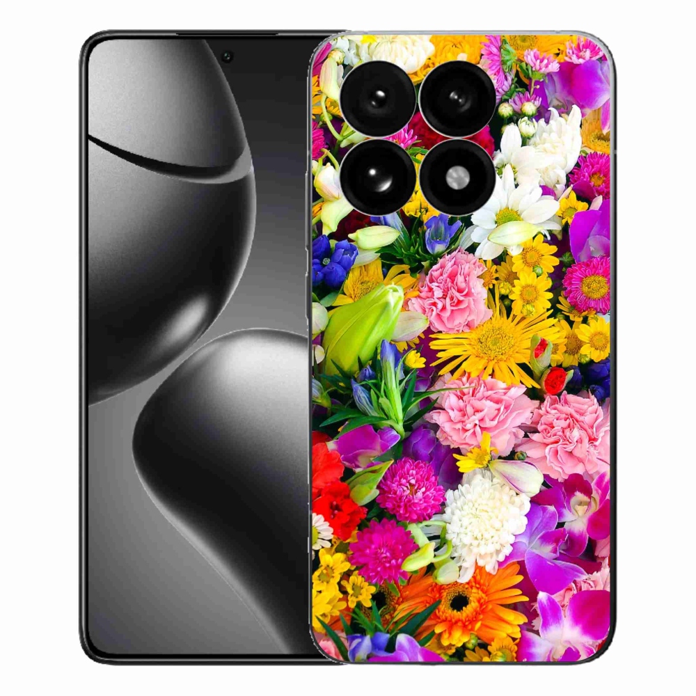 Gél borítás mmCase a Xiaomi 15T számára - virágok 12
