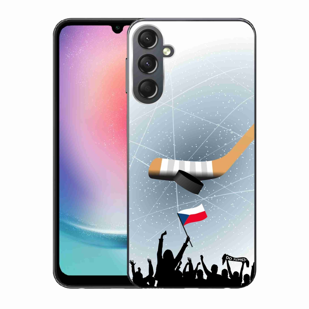 Gél borítás mmCase Samsung Galaxy A24 készülékhez - hoki szurkolóknak